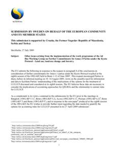 Environmental issues / Carbon dioxide / Climate change policy / Kyoto Protocol / United Nations Climate Change Conference / Land use /  land-use change and forestry / Greenhouse gas / Deforestation / Environment / United Nations Framework Convention on Climate Change / Carbon finance