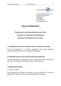 Dagmar Schulze Heuling  Forum Freiheit[removed]