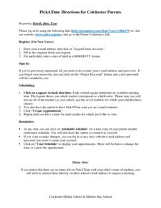 Microsoft Word - PickATime Parent Directions CMS + MBS