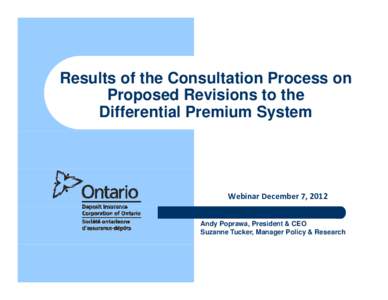 Microsoft PowerPoint - 12 Results of the Consultation Process for the Proposed Revisions to the DPS   WEBINAR  December[removed]