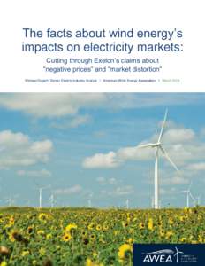 The facts about wind energy’s impacts on electricity markets: Cutting through Exelon’s claims about “negative prices” and “market distortion” Michael Goggin, Senior Electric Industry Analyst | American Wind E