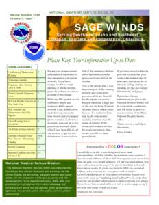 spring&Summer2006 newsletter