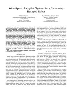 Control theory / Robotics / Autopilot / Autonomous underwater vehicle / Robot / PID controller / Degrees of freedom / Systems theory / Aircraft instruments / Cybernetics