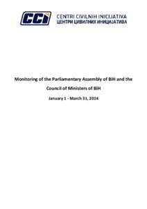 Monitoring Vlade i Parlamenta FBiH