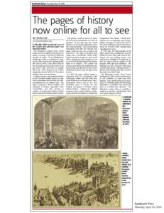 Southwark News, Thursday, April 29, 2010  www.southwarknews.co.uk/history The pages of history now online for all to see