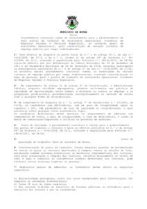 MUNICIPIO DE MOURA Aviso Procedimento concursal comum de recrutamento para o preenchimento dois postos de trabalho de Assistente Operacional (Condutor Máquinas Pesadas e Veículos Especiais), da carreira geral Assistent