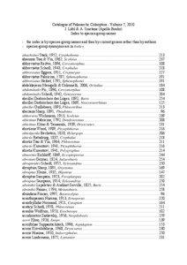 Catalogue of Palaearctic Coleoptera - Volume 7, 2010 I. Löbl & A. Smetana (Apollo Books) Index to species-group names