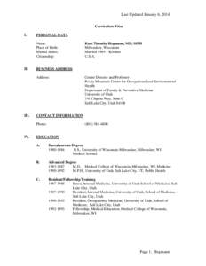 Industrial hygiene / National Institute for Occupational Safety and Health / Centers for Disease Control and Prevention / Occupational medicine / Occupational hygiene / Journal of Occupational and Environmental Medicine / NIOSH ERC / Ergonomics / John Stoke / Health / Medicine / Occupational safety and health