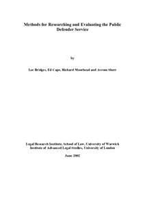 Legal aid / Solicitors / Law in the United Kingdom / Public defender / Legal Services Commission / Barrister / Duty solicitor / Lawyer / Denial-of-service attack / Law / Legal professions / Criminal procedure