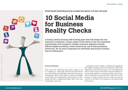 Social Media Article  Social media marketing may be complex but ignore it at your own peril 10 Social Media for Business