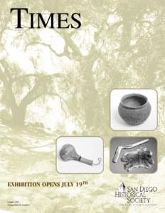 San Diego Historical Society Times Newsletter