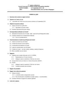 1ère séance ordinaire du Conseil d’éducation du District scolaire francophone Nord-Est DATE ET HEURE : le 19 septembre[removed]19h LIEU : École Marie-Esther (210, rue Hôtel, Shippagan)