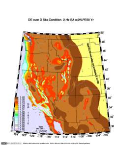 DE over D Site Condition. 2-Hz SA w/2%PE50 Yr  50˚ 48˚ GM P Es fo