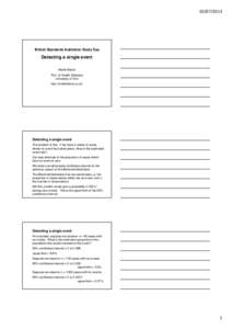 Hypothesis testing / Sampling / Confidence interval / Econometrics / Statistical power / Normal distribution / Sample size determination / Binomial distribution / Probability distribution / Statistics / Statistical inference / Measurement