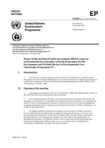 UNITED NATIONS EP UNEP/Env.Law/MTV4/IG/2/2