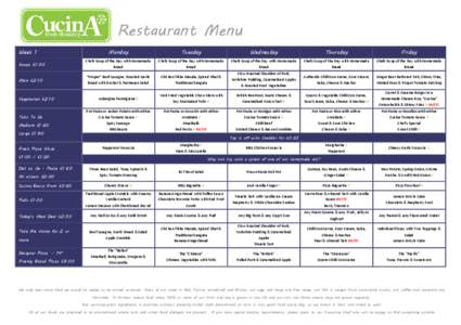 Microsoft Word - Cucina Restaurant Menus £1.00 pizza - September[removed]Copy