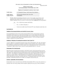 Documentation of Environmental Indicator Determination - USDOE - Knolls Atomic Power Laboratory, NY