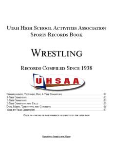 Utah High School Activities Association Sports Records Book