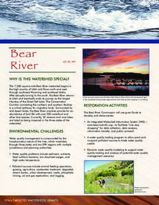 2004 Targeted Watersheds Grants program: Bear River - Utah, Idaho, and Wyoming