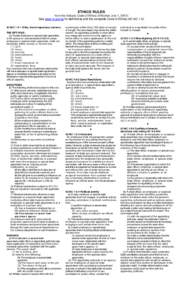 ETHICS RULES from the Indiana Code of Ethics (Effective July 1, 2012) See www.in.gov/ig for definitions and the complete Code of Ethics (42 IAC[removed]IAC[removed]Gifts; travel expenses; waivers THE GIFT RULE: (a) A state