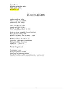 Clinical Review  Joseph M. Porres MD, PhD NDA 22009, N-000 Helioblock-SX