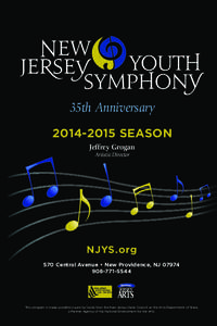 Orchestra / California Youth Symphony / Youth / Performing arts / San Jose Youth Symphony / New Jersey Youth Symphony / Union County /  New Jersey / Classical music