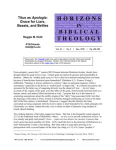 Minoan civilization / Ancient Crete / Epimenides paradox / Paradoxes / Paul the Apostle / Epimenides / Epistle to Titus / Euhemerus / Zeus / Greek mythology / Ancient Greece / Ancient Greek literature