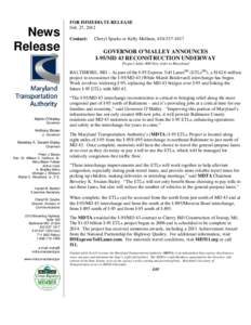 News Release FOR IMMEDIATE RELEASE Feb. 27, 2012 Contact: