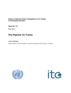 Microsoft Word - Paper 1-N, Why Negotiate Tax Treaties.docx
