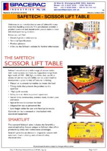 Geography of Australia / Geography of Oceania / Wollongong / P2 / Lift table