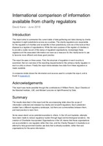Charity regulators / Government / Administrative law / Law / Office of the Scottish Charity Regulator / Charity Commission for England and Wales / Charity Commission for Northern Ireland / Australian Charities and Not-for-profits Commission / Charitable incorporated organisation / Form 990 / Charities Commission / Linear regulator