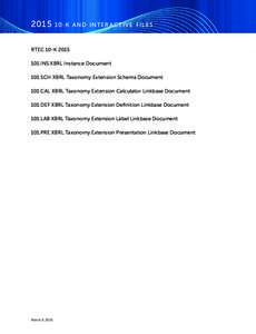 k and in t er ac t iv e file s RTEC 10-KINS XBRL Instance Document