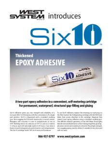 introduces  Thickened EPOXY ADHESIVE