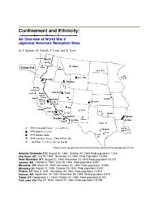     Confinement and Ethnicity: An Overview of World War II Japanese American Relocation Sites