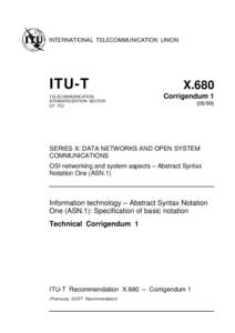 INTERNATIONAL TELECOMMUNICATION UNION  ITU-T TELECOMMUNICATION STANDARDIZATION SECTOR OF ITU