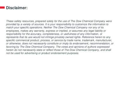 Dow Chemical Company / Technology / Corrective and preventive action / Dow / Business / Quality / Midland /  Michigan