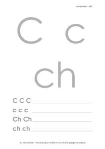 Hamsterkiste – ABC  C c ch CCC ccc