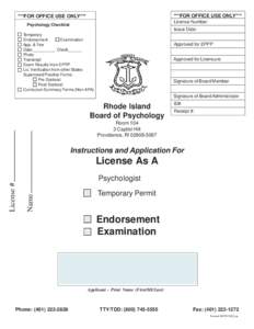 Notary public / Virginia law / Doctor of Osteopathic Medicine / Licensure / EPPP / Continuing patent application / Training and licensing of clinical psychologists / Notary / Law / Local government in Virginia