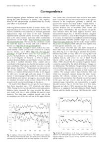 Journal of Glaciology, Vol. 51, No. 175, [removed]Correspondence Record negative glacier balances and low velocities