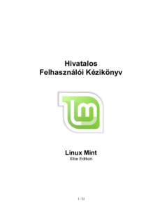 Hivatalos Felhasználói Kézikönyv Linux Mint Xfce Edition