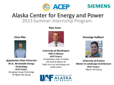 Alaska Center for Energy and Power