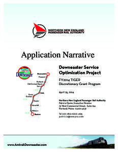 Application Narrative Brunswick Freeport Portland Old Orchard Beach Saco