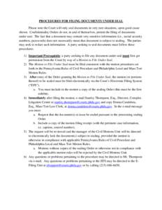 Microsoft Word - PROCEDURES FOR FILING A DOCUMENT UNDER SEAL[removed]_2_.docx