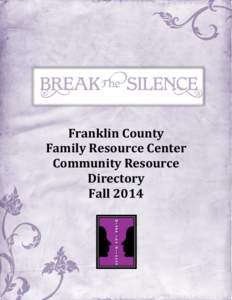 Franklin County Family Resource Center Community Resource Directory Fall 2014