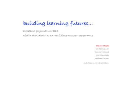 Pedagogy / Alternative education / Distance education / E-learning / Networked learning / Learning styles / Lifelong learning / Learning platform / Blended learning / Education / Educational psychology / Learning