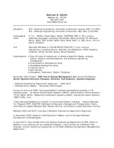 Microsoft Word - resume51.rtf