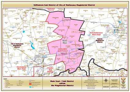 Geography of Africa / Klerksdorp / City of Matlosana / Stilfontein / North West / Hartbeesfontein / Potchefstroom / R30 road / N12 road / Geography of South Africa / National Roads in South Africa / Provinces of South Africa