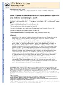 NIH Public Access Author Manuscript J Am Geriatr Soc. Author manuscript; available in PMC 2009 October 1. NIH-PA Author Manuscript