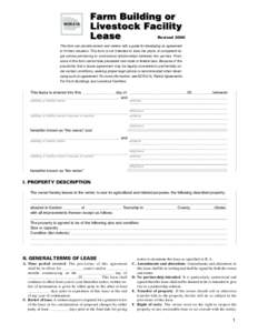 NCR-215  Revised 2000 This form can provide owners and renters with a guide for developing an agreement to fit their situation. This form is not intended to take the place of competent legal advice pertaining to contract