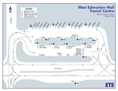 West Edmonton Mall Transit Centre LEGEND  1